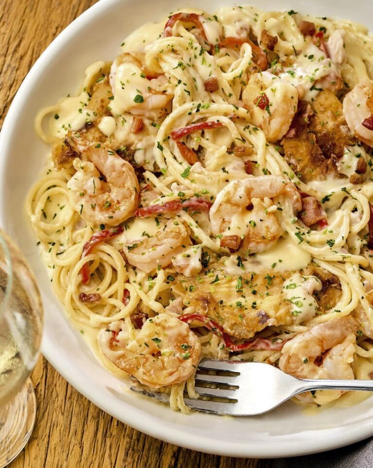 Chicken Shrimp Carbonara Grande